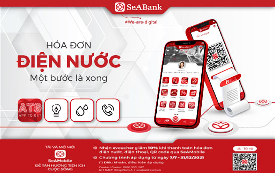 SeABank dành tặng hàng nghìn eVoucher cho khách hàng thanh toán online