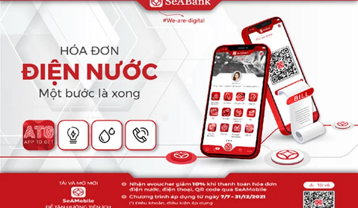 SeABank dành tặng hàng nghìn eVoucher cho khách hàng thanh toán online