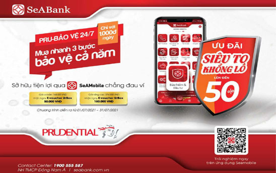 SeABank gia tăng tiện ích cho khách hàng mua bảo hiểm