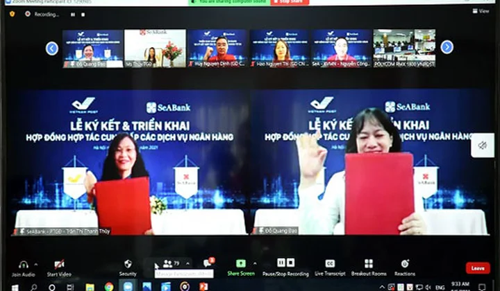 SeABank và VNPost hợp tác triển khai dịch vụ ngân hàng từ xa