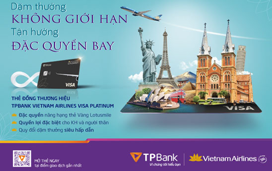 TPBank ra mắt dòng thẻ đồng thương hiệu TPBank Vietnam Airlines Visa Platinum