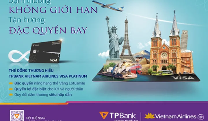 TPBank ra mắt dòng thẻ đồng thương hiệu TPBank Vietnam Airlines Visa Platinum