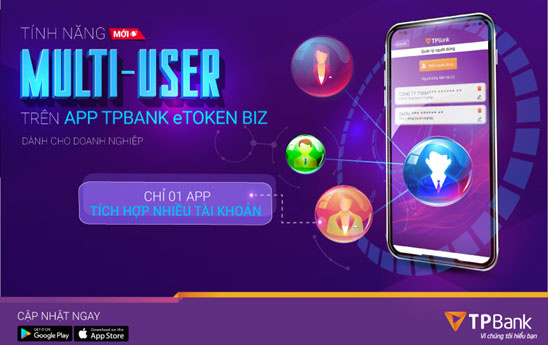 TPBank xác thực etoken hỗ trợ người dùng quản lý nhiều doanh nghiệp