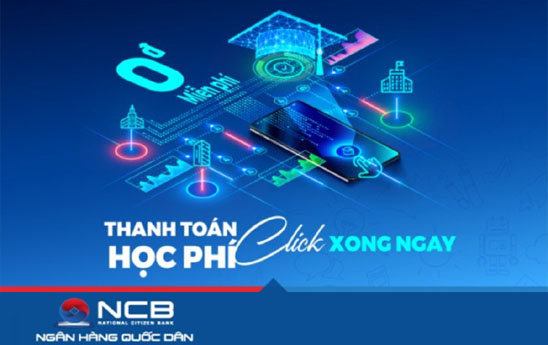 Thanh toán học phí trên NCB iziMobile