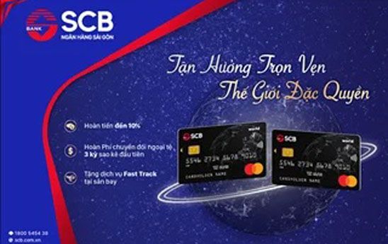 Thẻ tín dụng SCB Mastercard Wolrd - Tận hưởng trọn vẹn thế giới đặc quyền