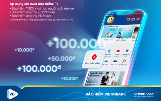 Ưu đãi đặc biệt khi mua bảo hiểm trên VietinBank iPay