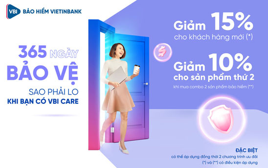 VBI tung ưu đãi lớn Bảo hiểm sức khỏe VBI Care