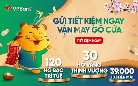 VPBank dành hàng nghìn quà tặng tri ân khách hàng gửi tiết kiệm