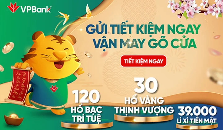 VPBank dành hàng nghìn quà tặng tri ân khách hàng gửi tiết kiệm
