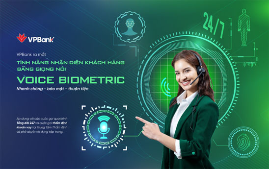 VPBank nhận dạng khách hàng qua áp dụng Sinh trắc học vào tổng đài