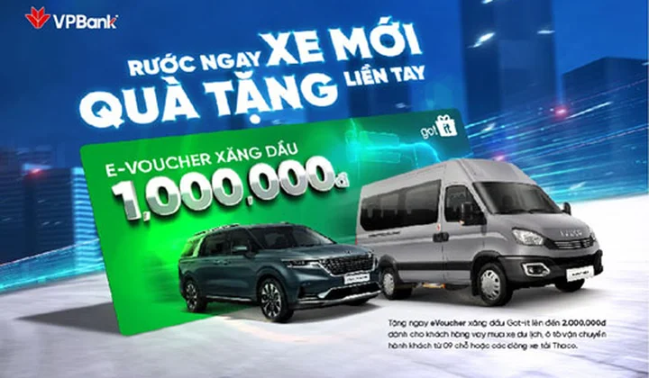 VPBank tặng quà liền tay khi vay mua ô tô