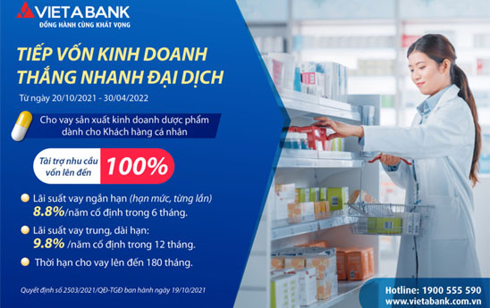 VietABank “Tiếp vốn kinh doanh - thắng nhanh đại dịch”