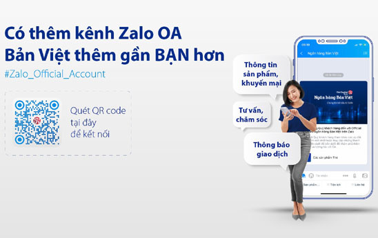 VietCapitalBank triển khai kênh chăm sóc khách hàng mới: Zalo OA