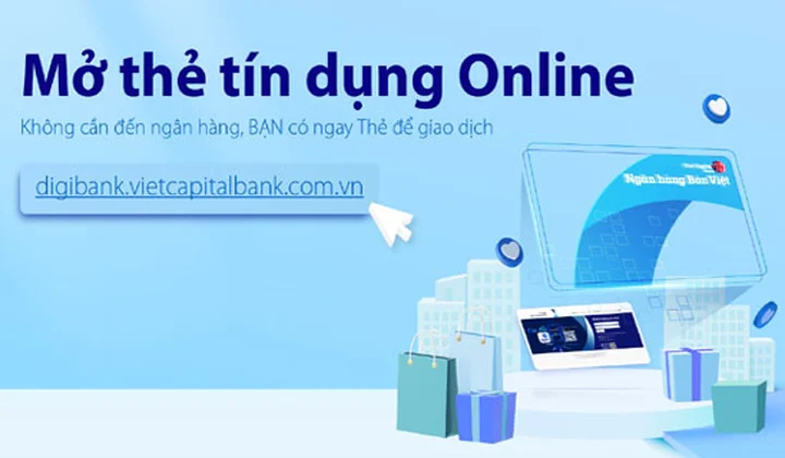 Viet Capital Bank triển khai tính năng mở thẻ tín dụng online trên Digibank