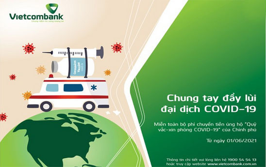 Vietcombank - NAPAS triển khai dịch vụ chuyển tiền đóng góp cho Quỹ vắc-xin phòng chống Covid-19 bằng mã QR