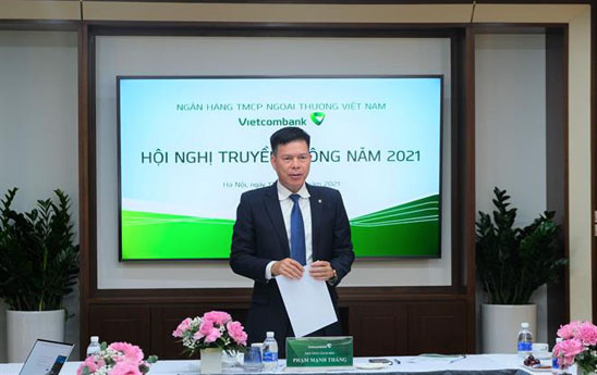 Vietcombank tổ chức hội nghị truyền thông năm 2021