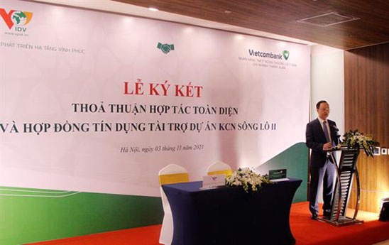 Vietcombank và VPID tài trợ dự án Khu công nghiệp Sông Lô II trị giá 1.000 tỷ đồng