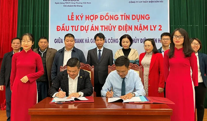 VietinBank Hà Giang ký hợp đồng cấp tín dụng 65 tỷ đồng đầu tư Dự án Thủy điện Nậm Ly 2