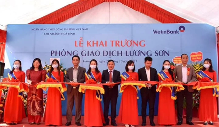 VietinBank Hoà Bình khai trương Phòng giao dịch Lương Sơn