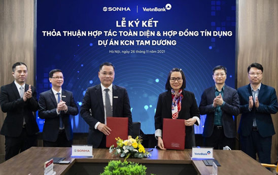 VietinBank Thành An ký kết hợp tác toàn diện với Công ty cổ phần quốc tế Sơn Hà