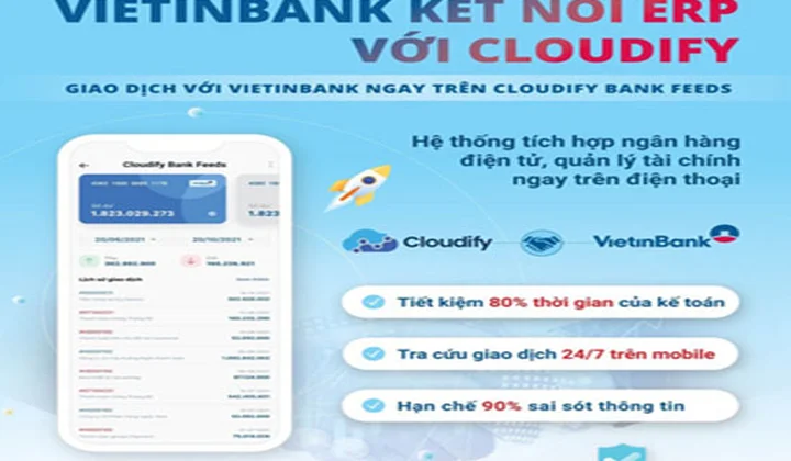 VietinBank bổ sung dịch vụ kết nối ERP trên phần mềm kế toán
