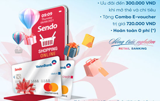 VietinBank ưu đãi chủ thẻ Mastercard Platinum VietinBank Sendo