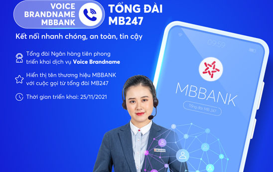Voice Brandname MBBANK - Hiển thị tên thương hiệu từ cuộc gọi tổng đài MB247