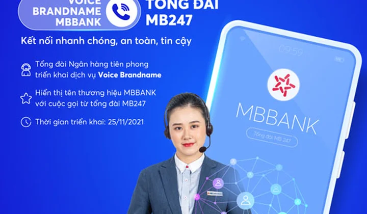 Voice Brandname MBBANK - Hiển thị tên thương hiệu từ cuộc gọi tổng đài MB247
