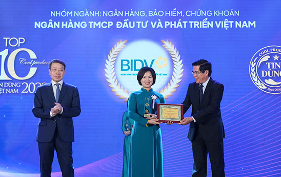 BIDV có 2 sản phẩm nhận giải thưởng “Tin Dùng Việt Nam 2022”