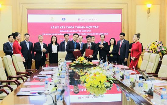 Agribank ký hợp tác với Công đoàn Y tế Việt Nam