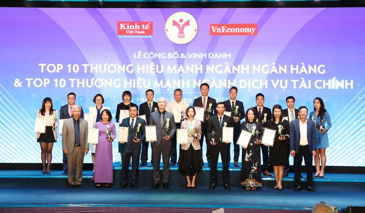 Thương hiệu mạnh Việt Nam 2022: Vinh danh nhiều hội viên Hiệp hội ngân hàng