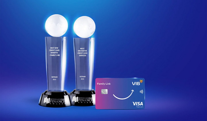 VIB lập cú đúp giải thưởng quốc tế về thẻ tín dụng 2 năm liên tiếp