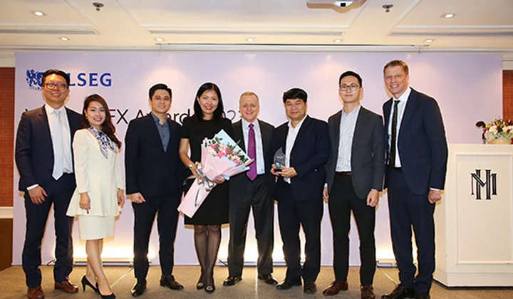 Vietcombank nhận danh hiệu Best FXall Taker của Refinitiv
