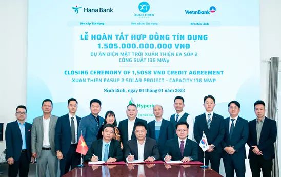 VietinBank Đống Đa, Tập đoàn Xuân Thiện và Keb Hana Bank tài trợ tín dụng 1.505 tỷ đồng