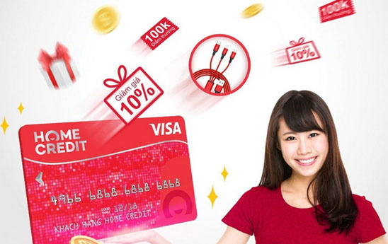 Chủ thẻ Home Credit khi chi tiêu được tặng điểm thưởng có giá trị hoàn tiền 100K