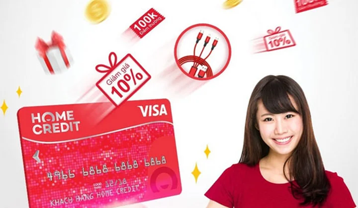 Chủ thẻ Home Credit khi chi tiêu được tặng điểm thưởng có giá trị hoàn tiền 100K