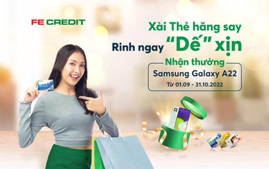 Chủ thẻ tín dụng FE CREDIT nhận ưu đãi trong chương trình “Chi tiêu khủng, trúng quà chất”