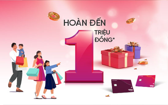 Chủ thẻ tín dụng LOTTE Finance Visa thêm ưu đãi khi mua sắm