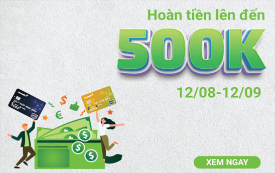 Chủ thẻ tín dụng Mcredit có cơ hội được hoàn tiền khi chi tiêu