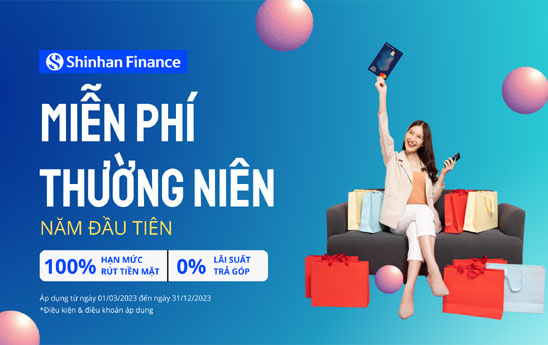 Chủ thẻ tín dụng THE FIRST được miễn phí thường niên năm đầu tiên