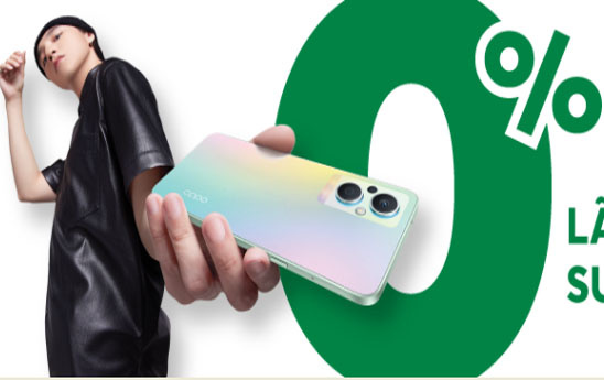 FE CREDIT cho vay trả góp lãi suất 0% mua OPPO Reno7