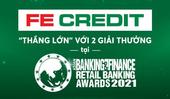 FE CREDIT nhận 02 giải thưởng từ tạp chí Asian Banking & Finance