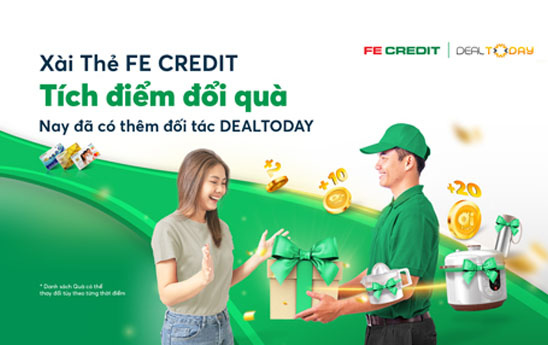 FE CREDIT triển khai đổi điểm thưởng Ơi Plus trên DealToday.vn