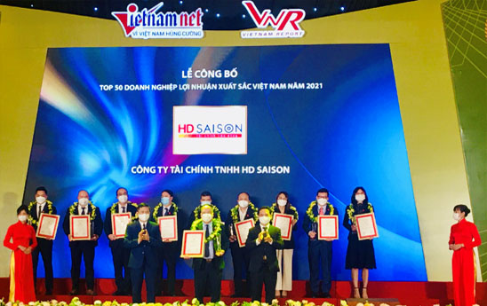 HD SAISON thuộc Top 50 Doanh nghiệp lợi nhuận xuất sắc nhất Việt Nam