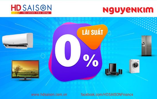 HD SAISON ưu đãi đặc biệt khi mua sắm tại Hệ thống siêu thị Nguyễn Kim
