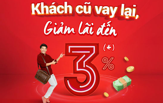 Home Credit giảm lãi suất cho vay đến 3%