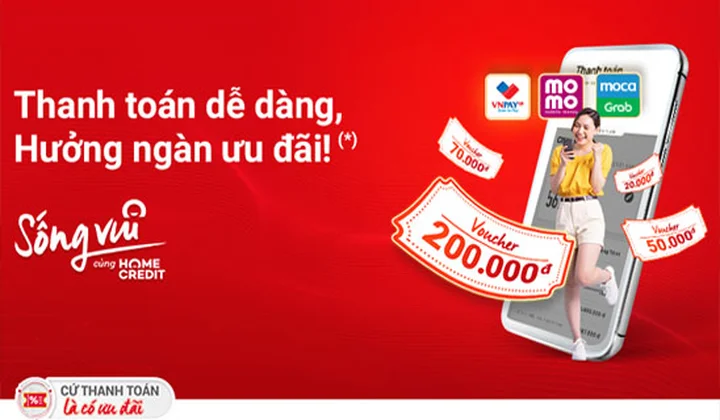 Home Credit hoàn tiền đến 50% khi khách hàng thanh toán khoản vay trực tuyến