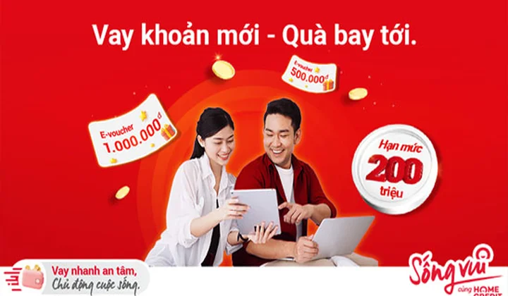 Home Credit khuyến mãi “Vay khoản mới - Quà bay tới”