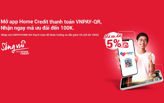 Home Credit triển khai công thanh toán mới VNPAY-QR