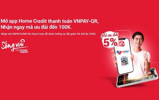 Home Credit triển khai công thanh toán mới VNPAY-QR